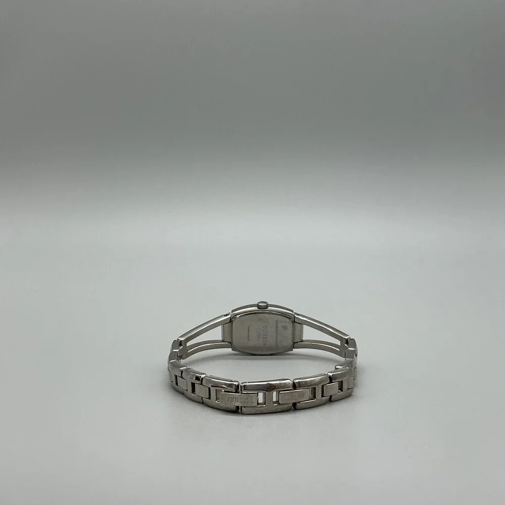 Guess Womens Watch 18mm Pink Dial Stainless Steel Bracelet New Battery 6.5
